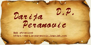 Darija Peranović vizit kartica